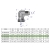 Kolanko hydrauliczne calowe AB 9/16" UNF (JIC) Waryński