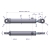 Cylinder hydrauliczny - siłownik dwustronny (7214095071. CJ2F-80/45/200ZN)  cyklop. chwytak Waryński