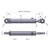 Cylinder hydrauliczny - siłownik dwustronny (7214035010 CJ2F-18-80/45/630 DGzL+U; 7214090020) cyklop wysięgnik Waryński