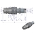 Szybkozłącze hydrauliczne wtyczka long M16x1.5 gwint zewnętrzny EURO (ISO 7241-A) z eliminatorem ciśnienia Waryński