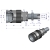 Szybkozłącze hydrauliczne gniazdo long M16x1.5 gwint zewnętrzny EURO PUSH-PULL (ISO 7241-A) z eliminatorem ciśnienia Waryński