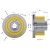 Rolka napędowa zębata z kołnierzem PU 168x71x35 zastosowanie 07600822 Grimme WARYŃSKI