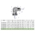 Kolanko hydrauliczne calowe AB 1 1/16" UNF (JIC) Waryński