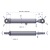 Cylinder hydrauliczny - siłownik dwustronny CJ2F-63/36/200 (90 stopni) Waryński