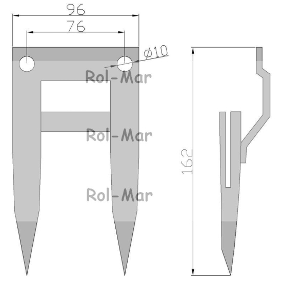 Bagnet palec skrajny hederu Schumacher AH143573 John Deere