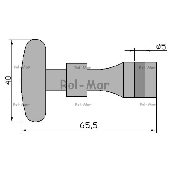 Zaczep osłon gumowy długi 65mm 804951.0 Claas