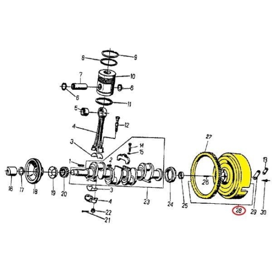 Koło zamachowe n.t. C-360 Skropol