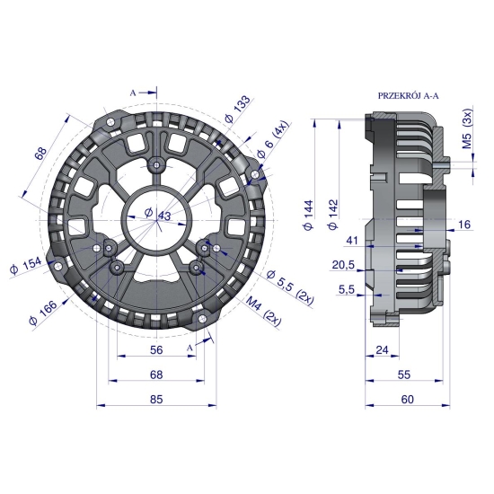 Pokrywa tylna alternatora 0123510074EX Nowy Typ EXPOM KWIDZYN eu