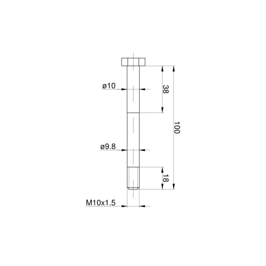 Śruba mechanizmu różnicowego pasowana kl. 8.8 C-330 ( sprzedawane po 10 )