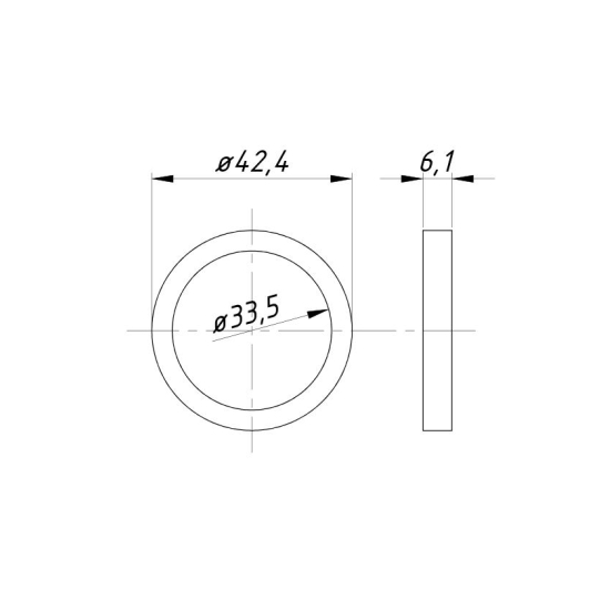 Gniazdo zaworu wydechowego nadwymiar 0,50 C-330 ( sprzedawane po 20 )