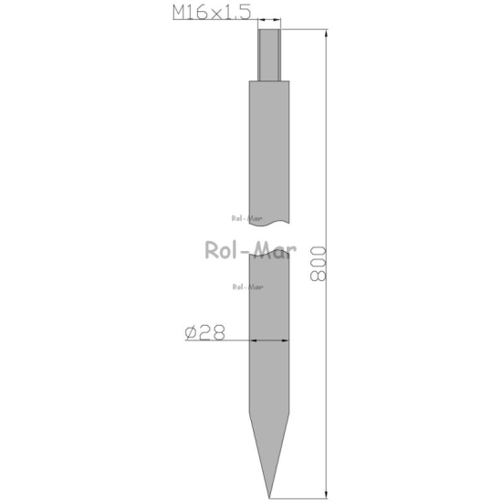 Ząb ładowacza C-360 800 mm Tur