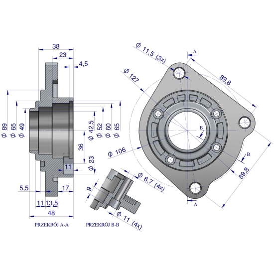 Głowica rozrusznika Case MF typu Magneton 9142720 Blue Line EXPOM KWIDZYN