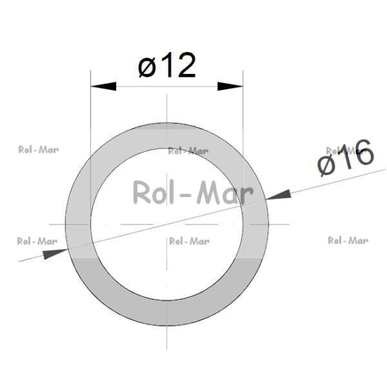 Wąż (przewód) tekalan ciśnienie robocze 12MP fi zew.16mm / fi wew.12mm   12*16 ( sprzedawane po 50 ) Polyurethane