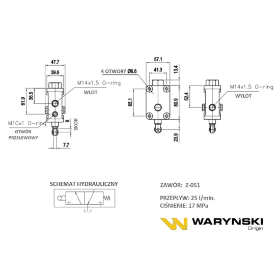 Zawór hydrauliczny ZSSV05X1 (Z-051) Waryński