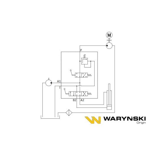 Zawór sterujący zespolony (do kotwiarki) W-450W1 UW1-02-000C3 Waryński