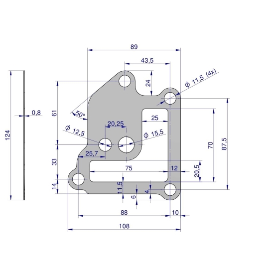 Uszczelka korpusu oleju krążelit 1.2mm C-330 ( sprzedawane po 10 ) ORYGINAŁ URSUS