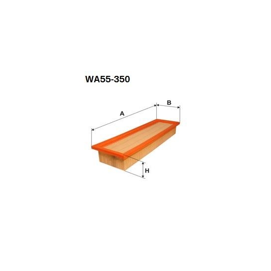 Wkład filtra kabiny WA55-350 Sędziszów