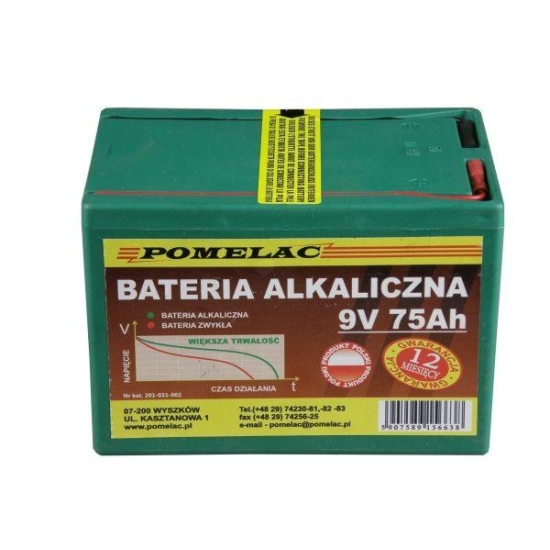 Bateria alkaliczna 9V 75Ah do ECOSTOP