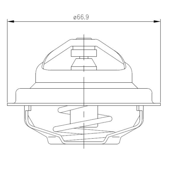 Termostat 70011316 C-385 Zetor 4-cylindrowy ORYGINAŁ URSUS