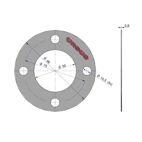 Uszczelka wałka sprzęgłowego krążelit 0.8mm C-360 ( sprzedawane po 10 ) ORYGINAŁ URSUS