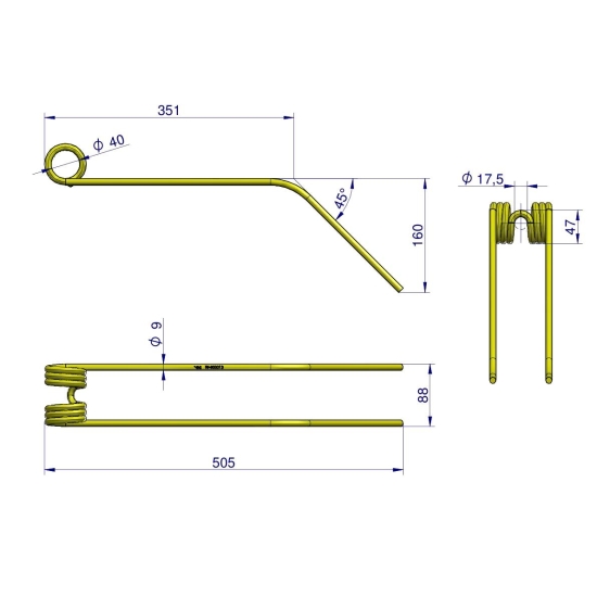 Palec zgrabiarka zastosowanie Niemeyer WARYŃSKI W-600013