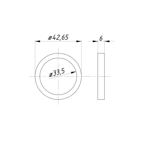 Gniazdo zaworu wydechowego nadwymiar 0,75 C-330