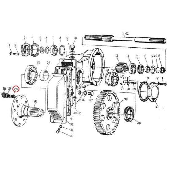 Śruba mocowania koła tylnego M20x1.5 C-330