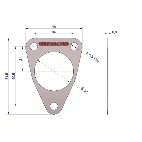 Uszczelka pompy zasilającej krążelit 0.8mm C-360 ( sprzedawane po 10 ) ORYGINAŁ URSUS