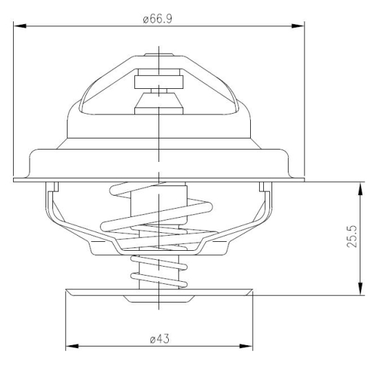 Termostat C-385 6-cylindrowy ORYGINAŁ URSUS