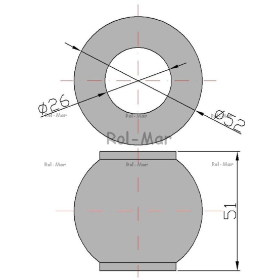 Kula przegubu 25.7 C-385