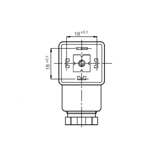 Wtyczka elektryczna 4-pin (3+PE). PG9 DISI