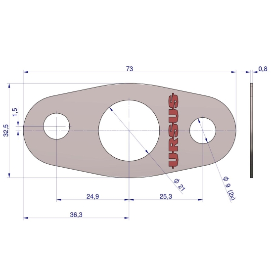 Uszczelka korpusu przekładni licznika krążelit 0.8mm C-360 ( sprzedawane po 10 ) ORYGINAŁ URSUS