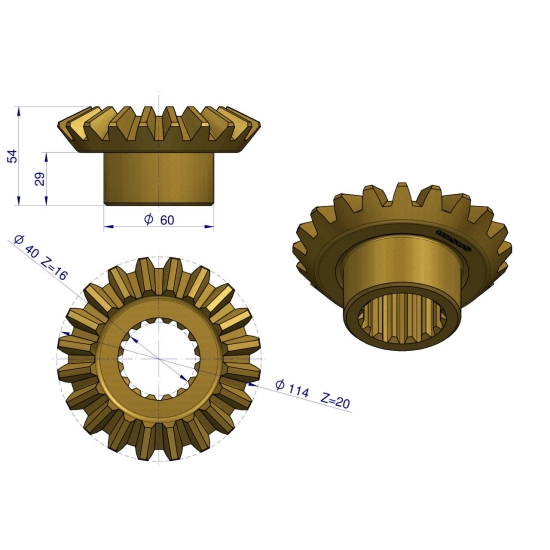 Koronka mechanizmu 40112538 C-360/Zetor ORYGINAŁ URSUS