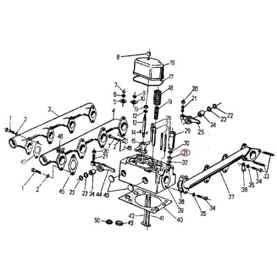 Nakrętka śruby głowicy kl. 8.8 M14 C-360 ( sprzedawane po 20 )