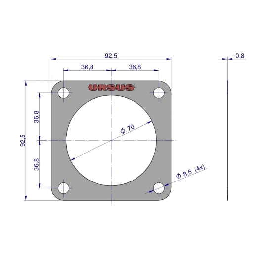 Uszczelka łożyska dźwigni zmiany biegów krążelit 0.8mm C-330 ( sprzedawane po 10 ) ORYGINAŁ URSUS