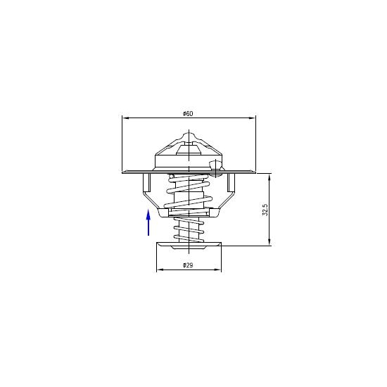 Termostat 2856543 Steyr. New Holland. Case POLMO