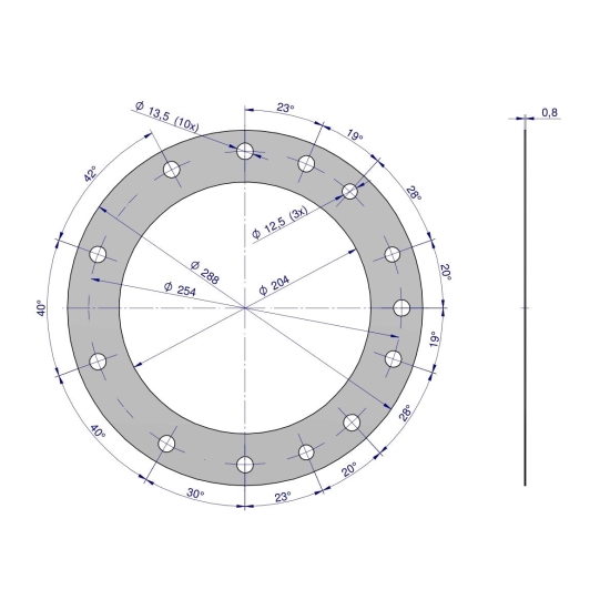 Komplet ( zestaw ) uszczelek zwolnicy 50013330. 50013350. 50013070 C-330 ORYGINAŁ URSUS