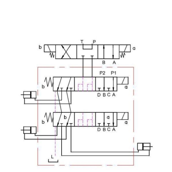 Dzielnik, zawór, elektrozawór kierunkowy elektromagnetyczny kontroli DVS6-6/2L G3/8 50L