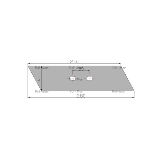 Dłuto, nakładka lemiesza obracalna lewa Vogel&Noot Vulcan pasuje śruba M12X34OV2 - 2 szt.