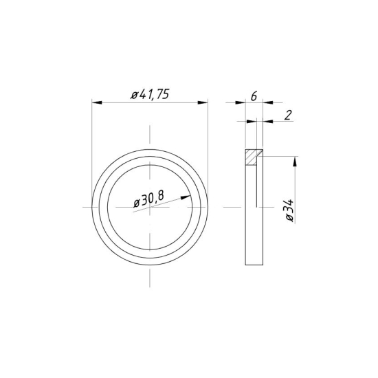 Gniazdo zaworu wydechowego nadwymiar 0,75 C-360 ( sprzedawane po 20 )