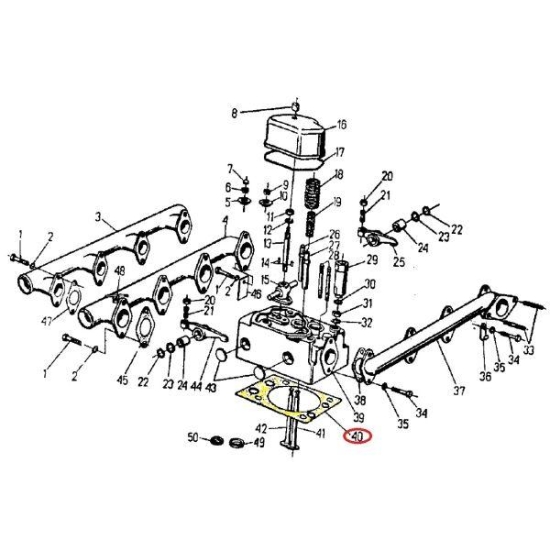 Uszczelka głowicy 46505130 C-360 ORYGINAŁ URSUS ( sprzedawane po 4 )