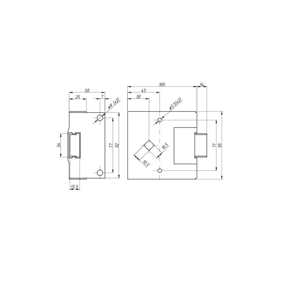 Zamek drzwi kabiny-lewy st.typ C-385