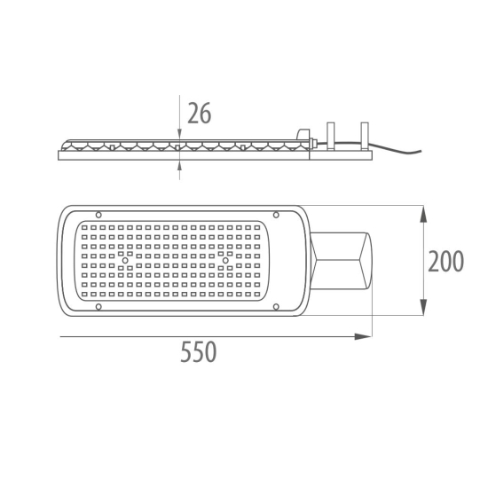 LAMPA, OPRAWA PARKINGOWA LED LOPER2 150W 4000K 15000LM IP65