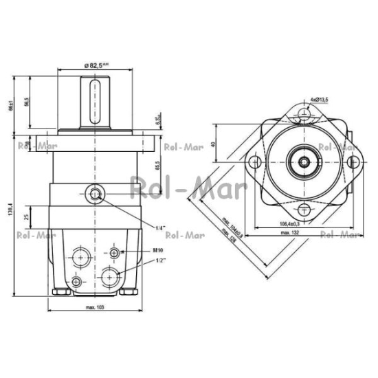 Silnik hydrauliczny orbitalny BM3125/BMS125