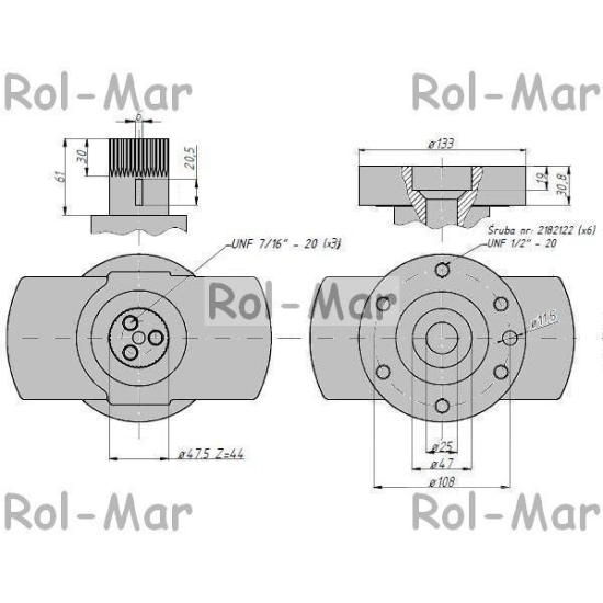 Wał korbowy MF4/4512