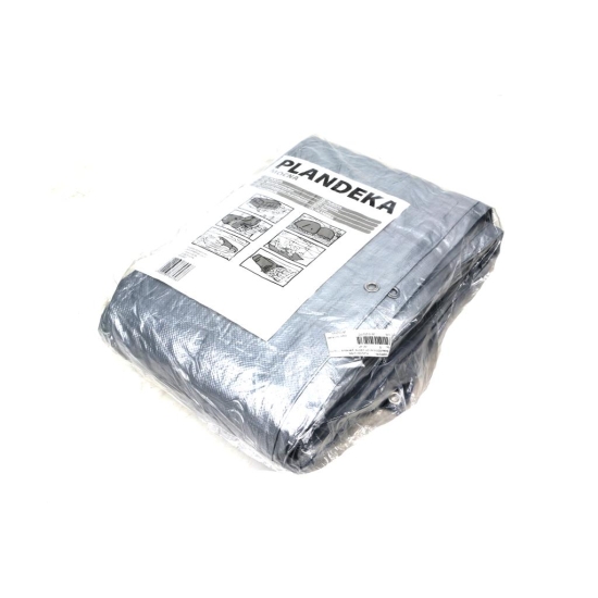 Plandeka MOCNA 8x12m (srebrna) gramatura 110g/m2