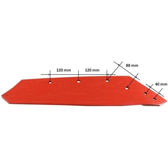 Eurolemiesz prawy 18" Kverneland Vulcan pasuje śruba M14X34OV1 - 4 szt.