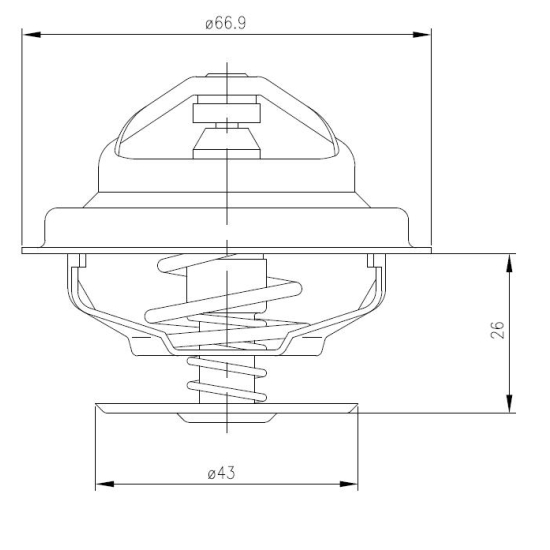 Termostat Forterra Zetor 70011316 ORYGINAŁ URSUS