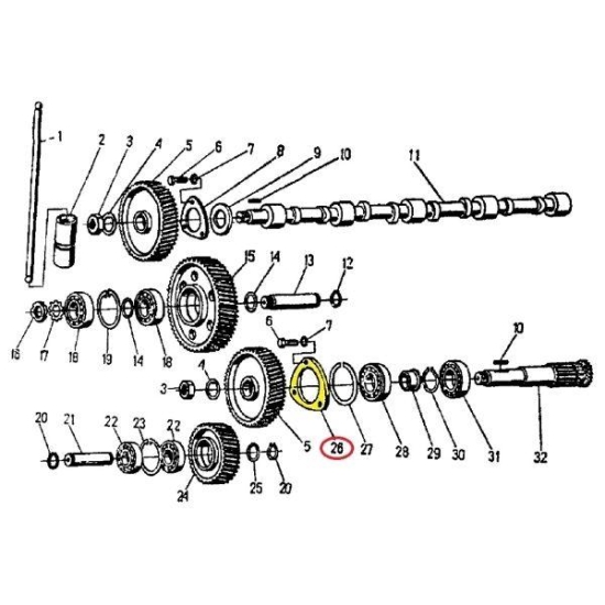 Tarcza dociskowa łożyska 950408 71010408 C-360/Zetor