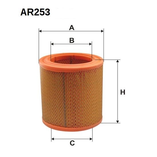 Filtr powietrza WA20-151 AR 253 Filtron (zam WA20-151)